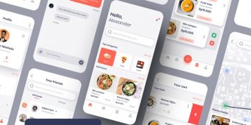 دانلود UI Kit اپلیکیشن موبایل رستوران و سفارش آنلاین غذا Talum
