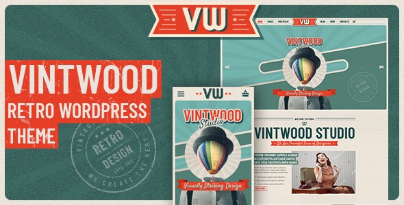 دانلود قالب وردپرس VintWood - پوسته نمونه کار حرفه ای و خلاقانه وردپرس