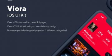 دانلود UI Kit موبایل جدید و آماده Viora - نسخه iOS