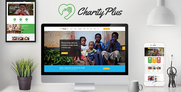 دانلود قالب سایت CharityPlus - قالب موسسه خیریه حرفه ای HTML5