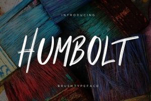 دانلود فونت انگلیسی Humbolt Brush Typeface | به همراه فونت وب