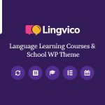 دانلود قالب وردپرس Lingvico - پوسته آموزشگاه زبان حرفه ای وردپرس