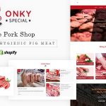 دانلود قالب فروشگاهی Onky - قالب فروشگاه سوپر گوشت شاپیفای