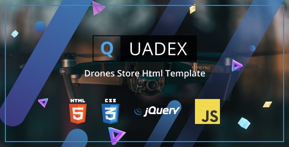 دانلود قالب سایت Quadex - قالب تکنولوژی و فروشگاه HTML