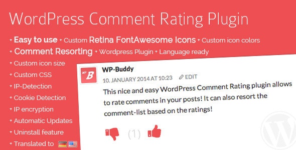 دانلود افزونه WordPress Comment Rating - رای دهی به نظرات وردپرس