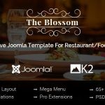 دانلود قالب جوملا Blossom - قالب حرفه ای رستوران و فست فود جوملا