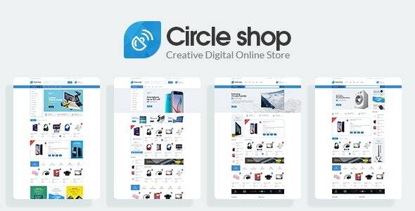 دانلود قالب پرستاشاپ CircleShop - قالب فروشگاه محصولات الکترونیکی پرستاشاپ