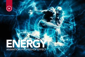 Energy Animation Photoshop Action