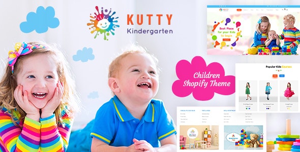 دانلود قالب فروشگاهی Kutty Kids - قالب فروشگاه لوازم کودکان شاپیفای