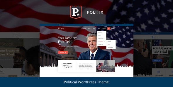 دانلود قالب وردپرس Politix - پوسته کمپین های انتخاباتی و تبلیغاتی وردپرس
