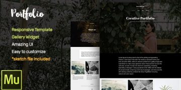 دانلود قالب میوز Portfolio - قالب واکنش گرا و مدرن Adobe Muse
