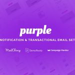 دانلود قالب ایمیل Purple - قالب خبرنامه و اطلاع رسانی حرفه ای ایمیل