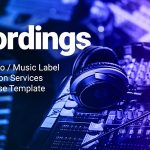 دانلود قالب میوز Recordings - قالب استدیو موسیقی و خدمات موزیک Adobe Muse