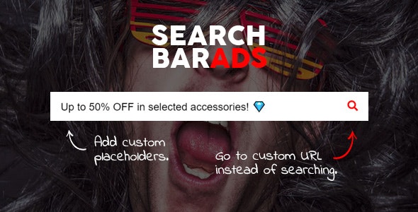 دانلود افزونه ووکامرس Search Bar Ads - باکس جستجو تبلیغاتی وردپرس