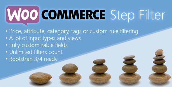 دانلود افزونه ووکامرس Woocommerce Step Filter - افزونه دسته بندی محصولات