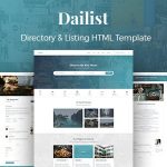 دانلود قالب سایت Dailist - قالب دایرکتوری حرفه ای و واکنش گرا HTML