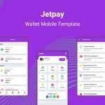 دانلود قالب سایت Jetpay - قالب و کیت اپلیکیشن کیف پول موبایل