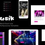 دانلود قالب سایت Musik - قالب موسیقی حرفه ای و واکنش گرا HTML