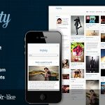دانلود قالب سایت Pinfinity - قالب خلاقانه و حرفه ای مشابه Thmblr