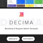 دانلود قالب سایت Decima - قالب مدیریت بوت استرپ 4 و انگولار حرفه ای