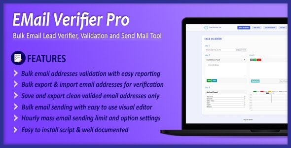 دانلود اسکریپت Email Verifier Pro - مدیریت ایمیل پیشرفته و حرفه ای