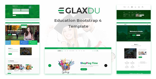 دانلود قالب سایت Glaxdu - قالب آموزشی و دانشگاه حرفه ای HTML