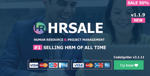 دانلود اسکریپت HRSALE - اسکریپت منابع انسانی و مدیریت پروژه حرفه ای