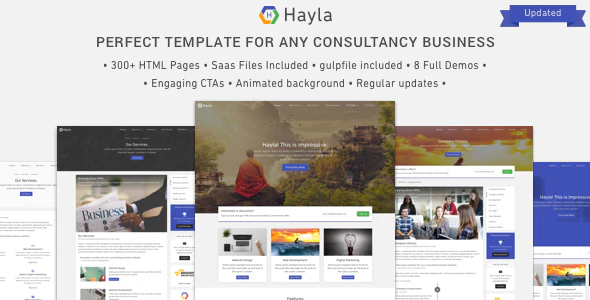 دانلود قالب سایت Hayla - قالب کسب و کار و شرکتی HTML