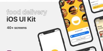 دانلود UI Kit اپلیکیشن موبایل JoyFood - اپلیکیشن iOS سفارش غذا