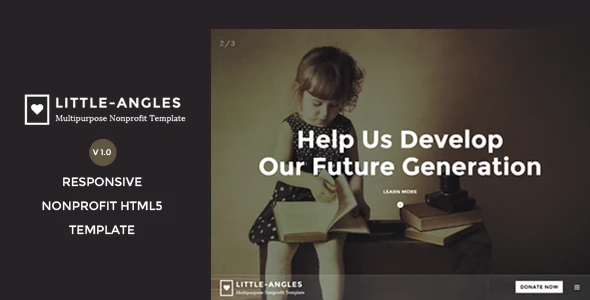 دانلود قالب سایت Little Angles - قالب چند منظوره و خیریه HTML