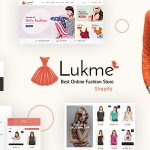 دانلود قالب شاپیفای Lukme - قالب فروشگاهی لباس و پوشاک شاپیفای