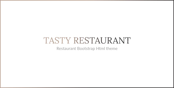 دانلود قالب سایت TASTY - قالب رستوران حرفه ای و واکنش گرا