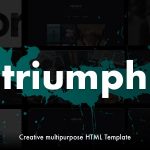 دانلود قالب سایت Triumph - قالب نمونه کار تک صفحه ای و نمونه کار HTML