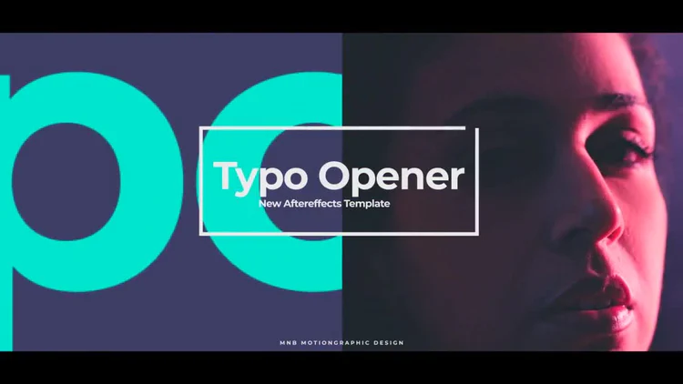 دانلود پروژه افتر افکت حرفه ای Typo Opener
