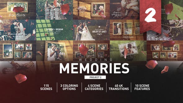 دانلود پروژه افتر افکت Wedding Memories Slideshow