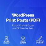دانلود افزونه وردپرس WordPress Print Posts & Pages (PDF)