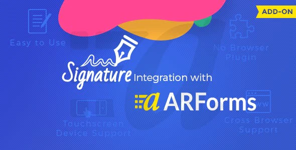 دانلود افزودنی Signature برای افزونه وردپرس Arforms