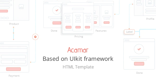 دانلود قالب سایت Acamar - قالب مدرن و خلاقانه HTML