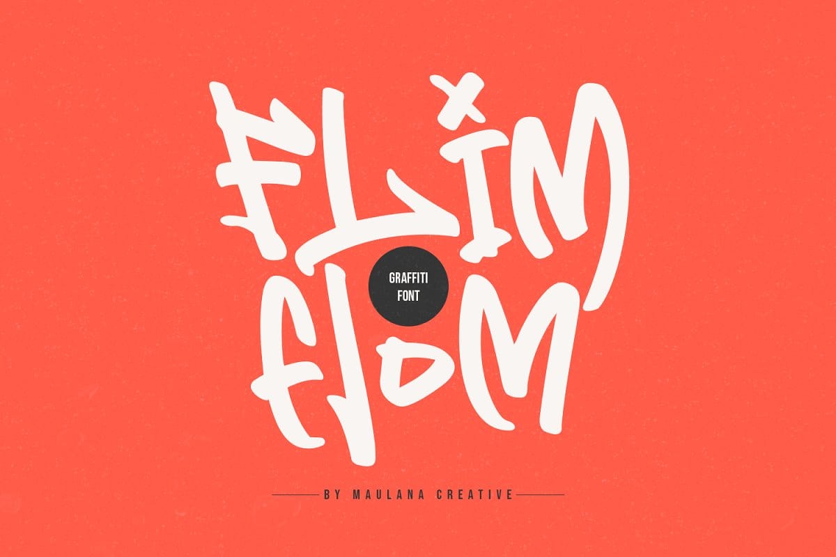 دانلود فونت انگلیسی گرافیتی Flim Flom - به همراه وب فونت