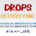 دانلود فونت انگلیسی خلاقانه و جذاب Drops Letters