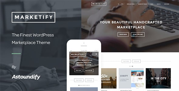 دانلود قالب وردپرس Marketify - پوسته فروشگاه محصولات مجازی وردپرس