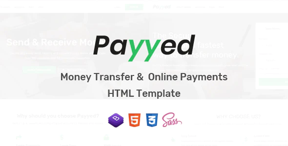 دانلود قالب سایت Payyed - قالب درگاه بانک و خدمات پرداخت HTML