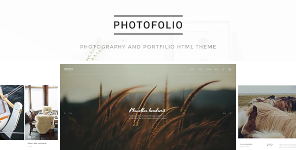 دانلود قالب سایت Photofolio - پوسته عکاسی و فتوگرافی HTML