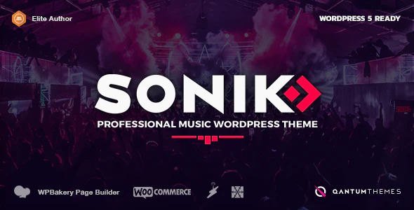 دانلود قالب وردپرس SONIK - پوسته موزیک و استدیو موسیقی وردپرس