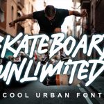 دانلود فونت انگلیسی Skateboard Unlimited - فونت طراحی فوق العاده