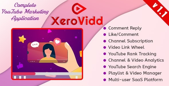 دانلود اسکریپت XeroVidd - پلتفرم بازاریابی پیشرفته یوتیوب