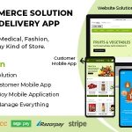 دانلود سورس اپلیکیشن اندروید Ecommerce Solution with Delivery App
