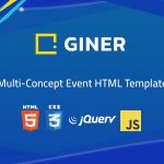 دانلود قالب سایت Giner - قالب چند منظوره مدیریت رویداد HTML