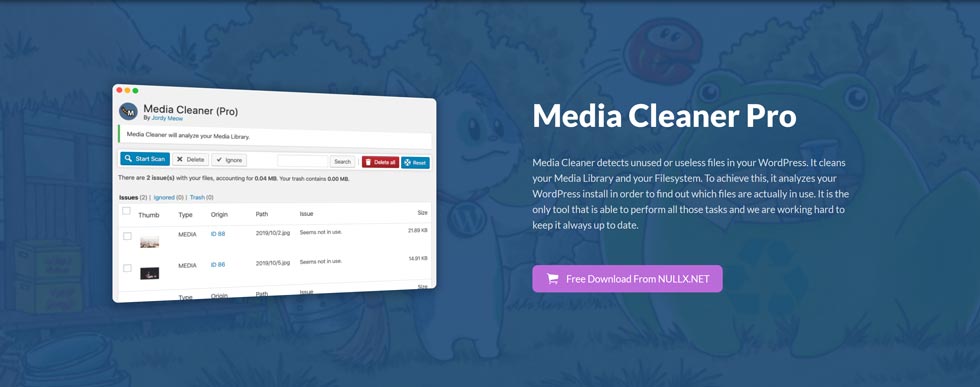 دانلود افزونه وردپرس Media Cleaner Pro - حذف فایل های اضافی در وردپرس