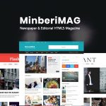 دانلود قالب سایت MinberiMag - قالب وبلاگ و خبری HTML5